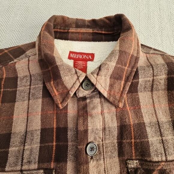 Fleece Lined Heavy Flannel Jacket Men's XXL Five Pockets Workcore Weatherwear - Picture 10 of 16